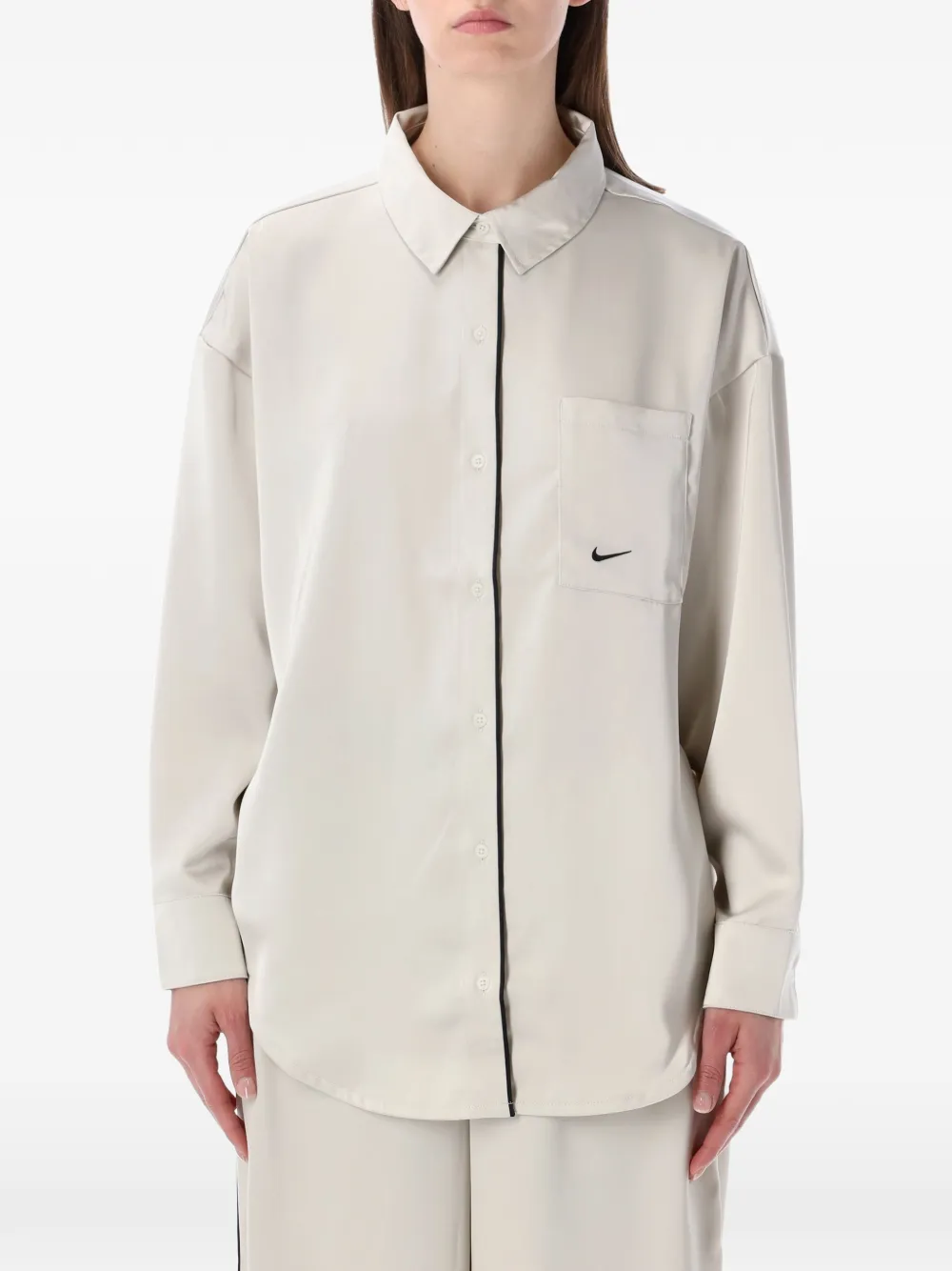 Nike oversized-fit shirt - Nude