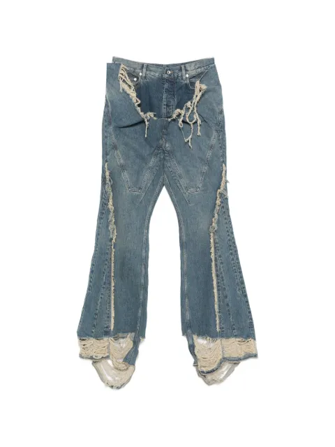 Rick Owens DRKSHDW distressed flared jeans