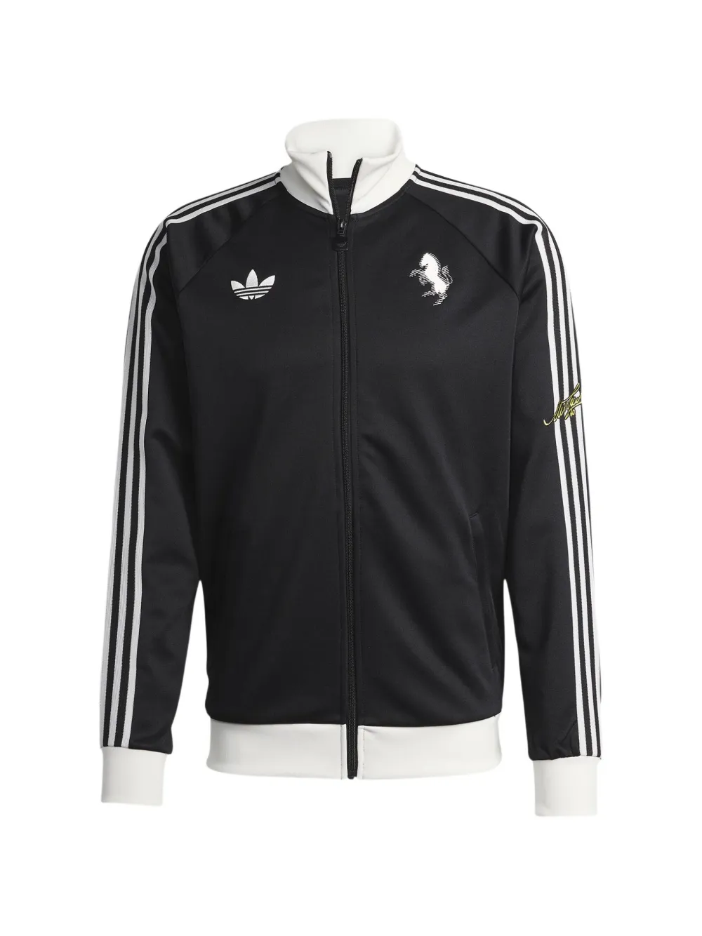 adidas x Juventus FC striped sport jacket - Nero