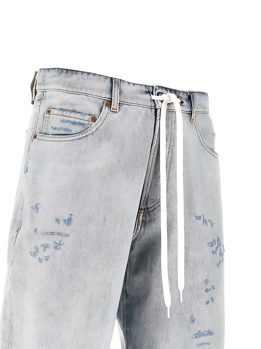 drawstring-fastening bermuda shorts
