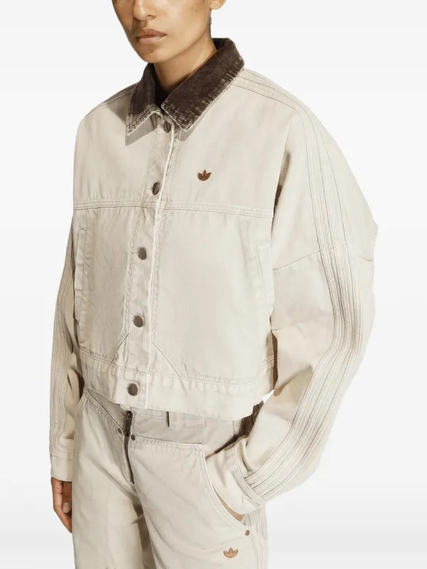  originals カラージャケット コーデュロイ Adidas コーデュロイカラー ジャケット | ニュートラル | FARFETCH JP