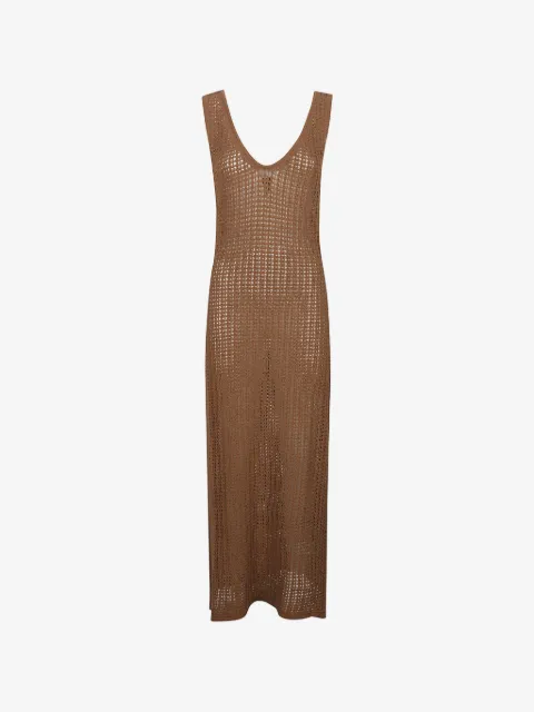 HINNOMINATE vestido largo con cuello en V