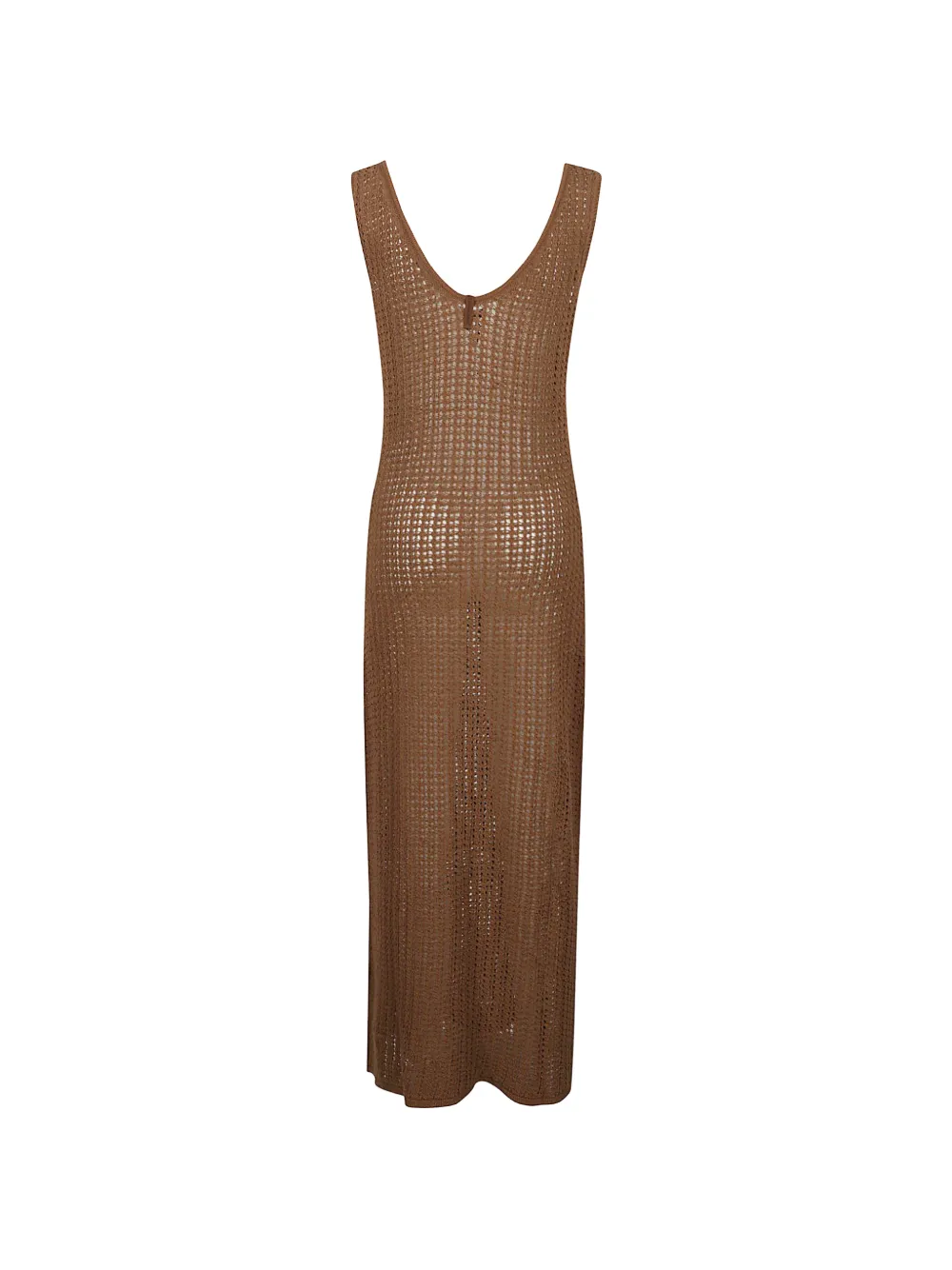 HINNOMINATE Maxi-jurk met V-hals Bruin