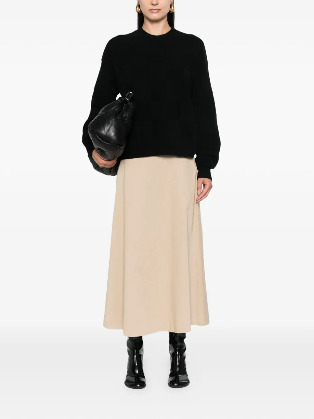  Uma Wang Crew-neck Sweater - Black 