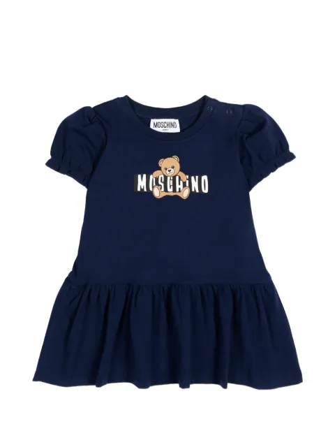 Moschino Kids vestido con motivo Teddy Bear
