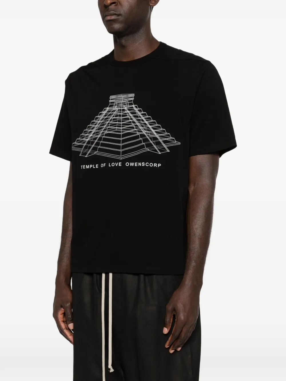 Rick Owens T-shirt met grafische print Zwart