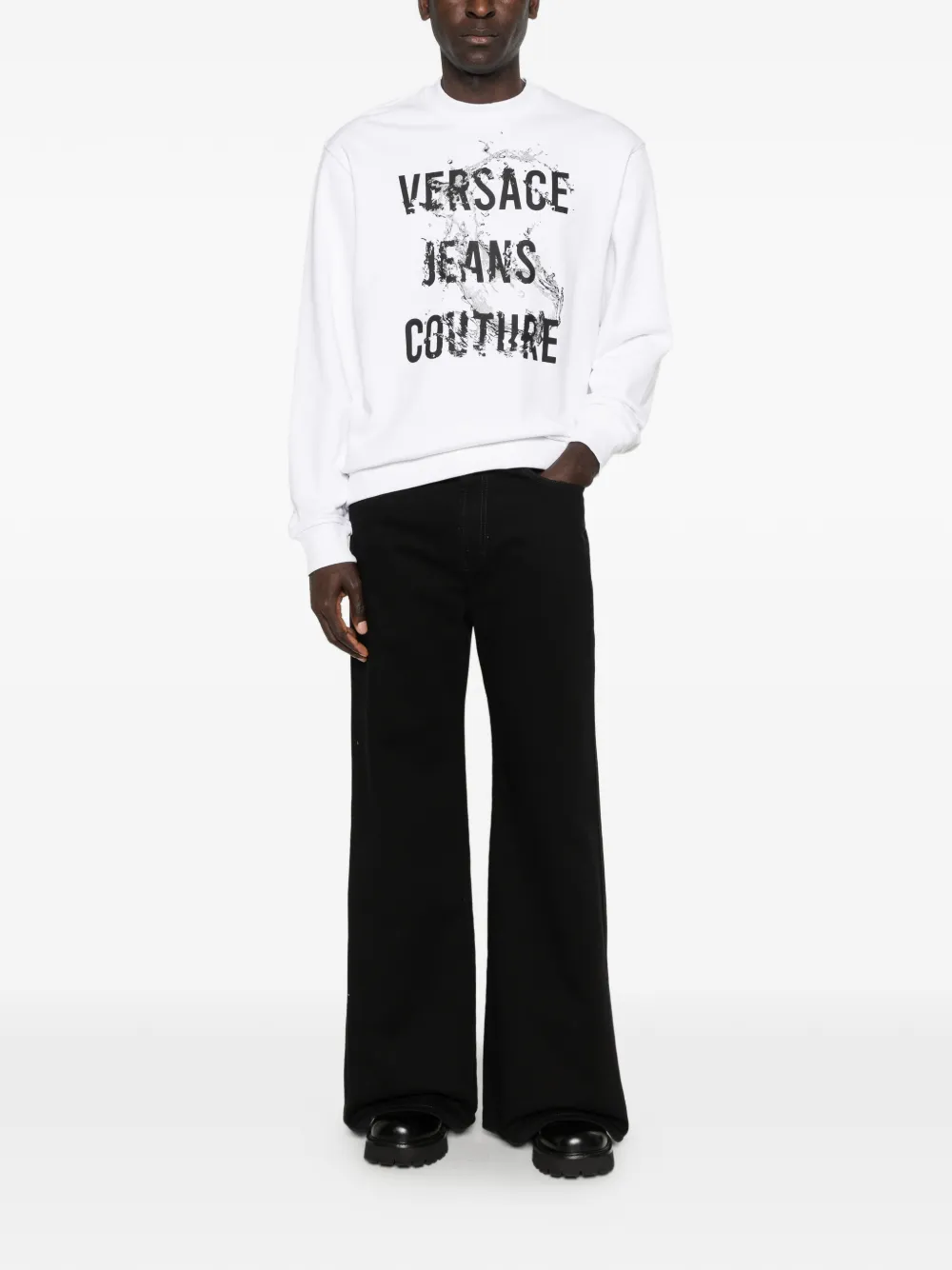 Printed Crew-Neck Sweatshirt