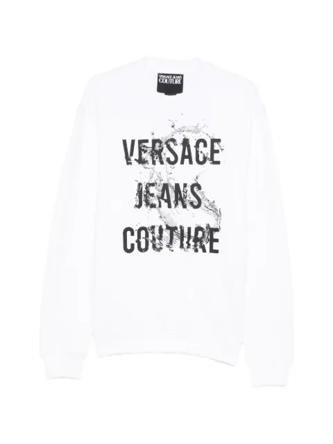 Versace Jeans Couture sudadera estampada con cuello redondo