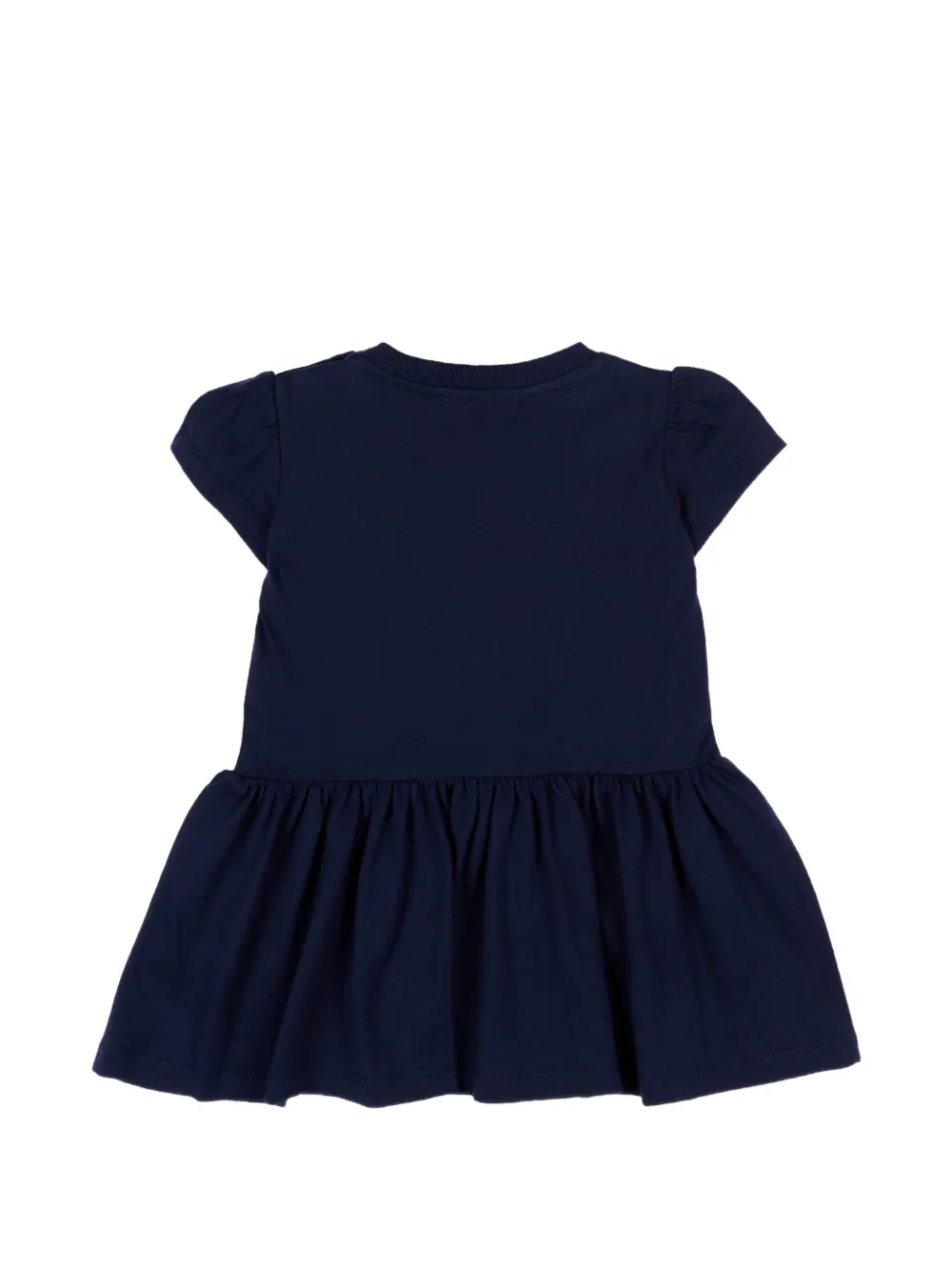 Short-Sleeve Ruffled Dress