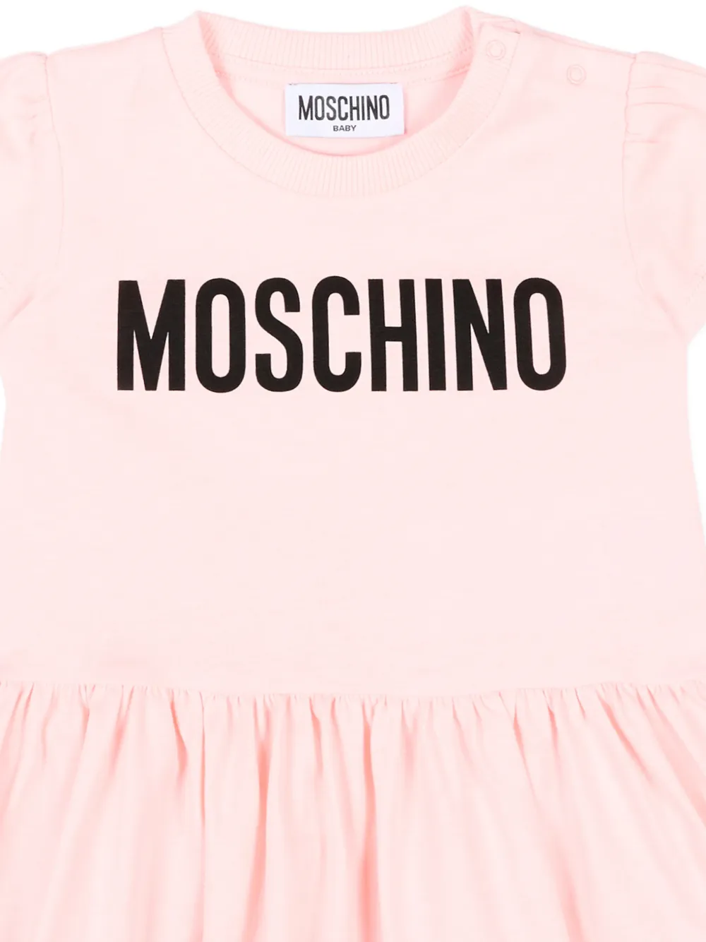  Moschino Kids Vestido De Manga Corta - Rosa 