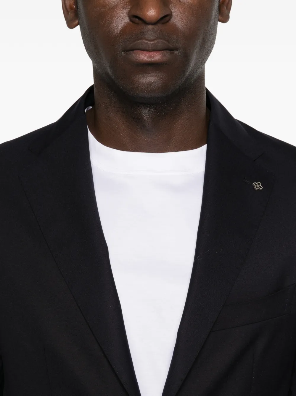 Tagliatore Blazer met opgestikte zak en gekerfde revers Blauw