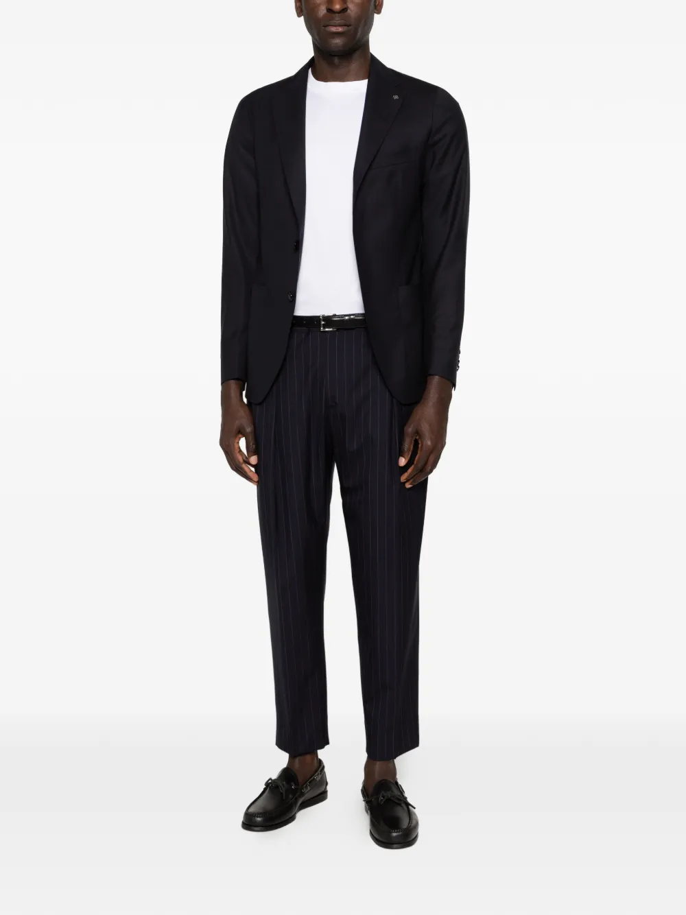 Tagliatore Blazer met opgestikte zak en gekerfde revers Blauw