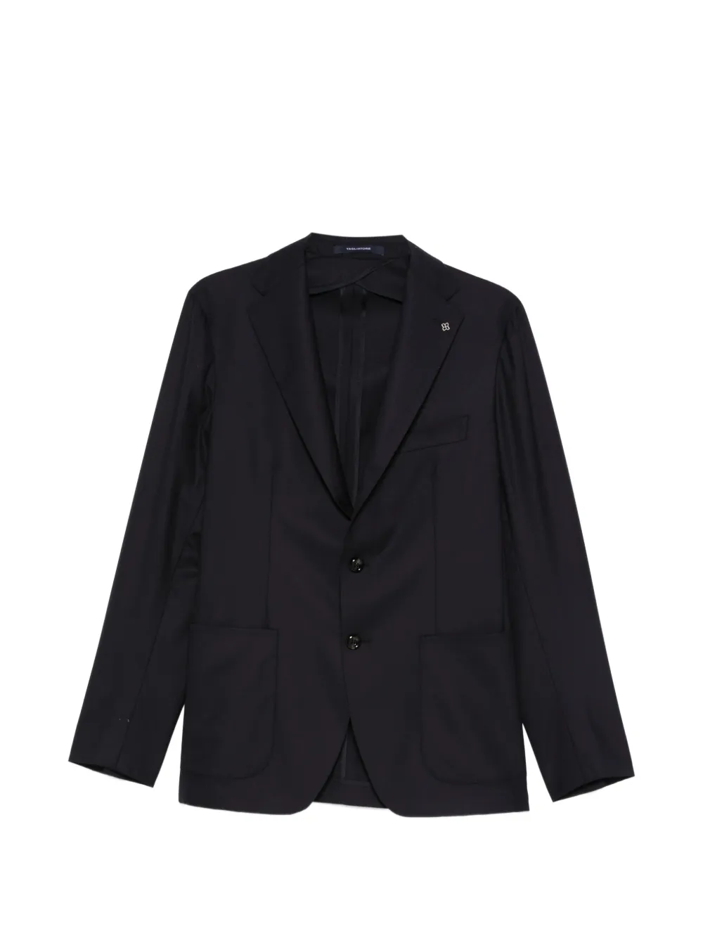 Tagliatore notched-lapel patch-pocket blazer - Blue