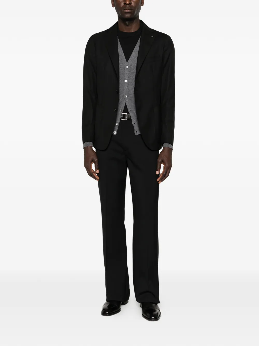 Tagliatore Blazer met borstzak Zwart