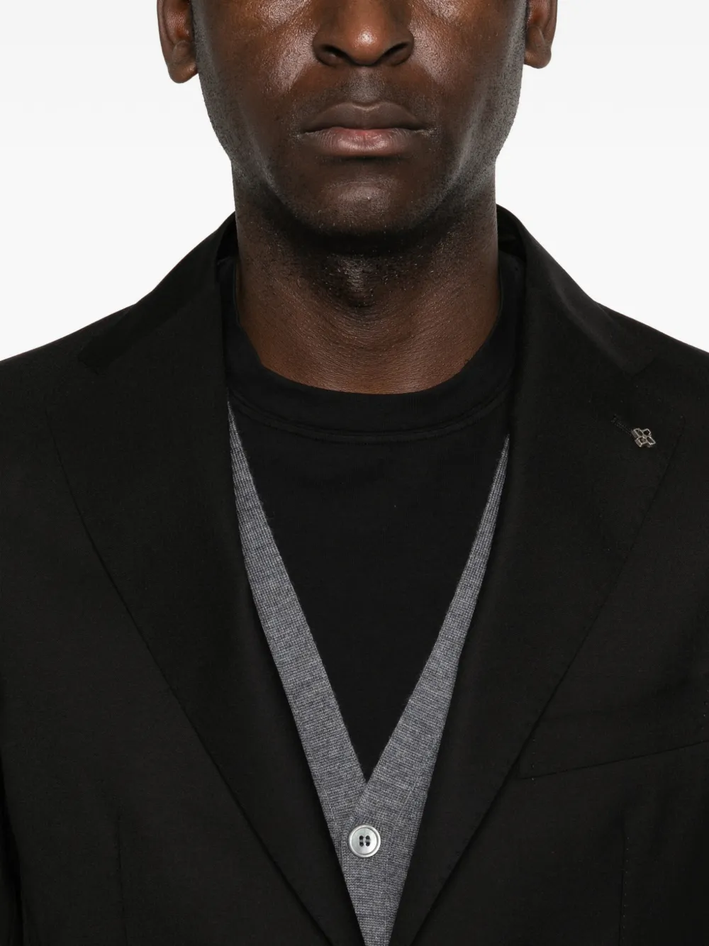 Tagliatore Blazer met borstzak Zwart