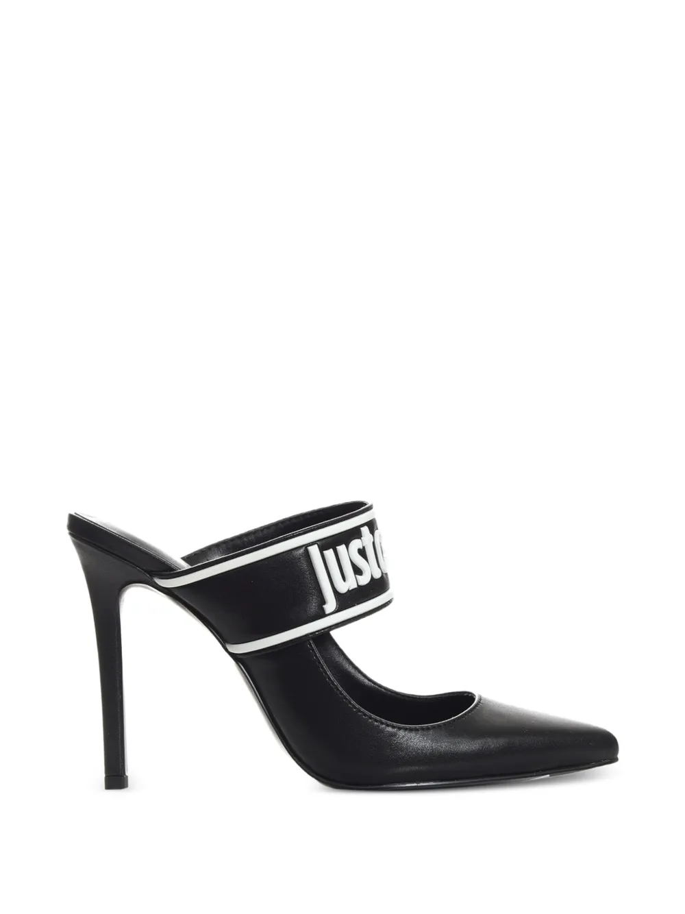 Just Cavalli pointed-toe heeled mules - Nero