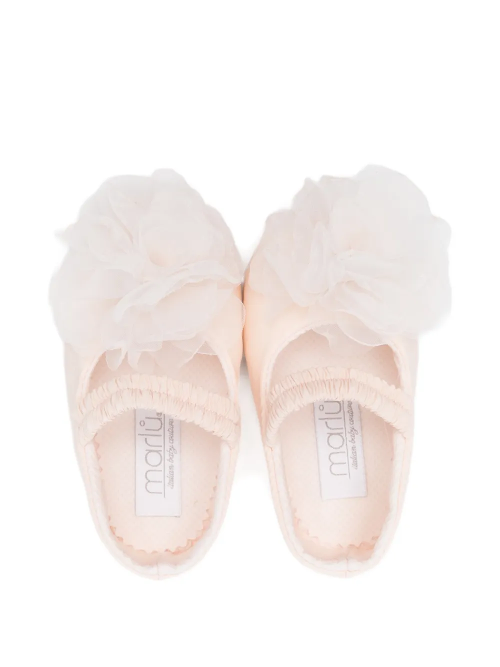 MARLU' couture Babyschoentjes met bloemenprint Roze
