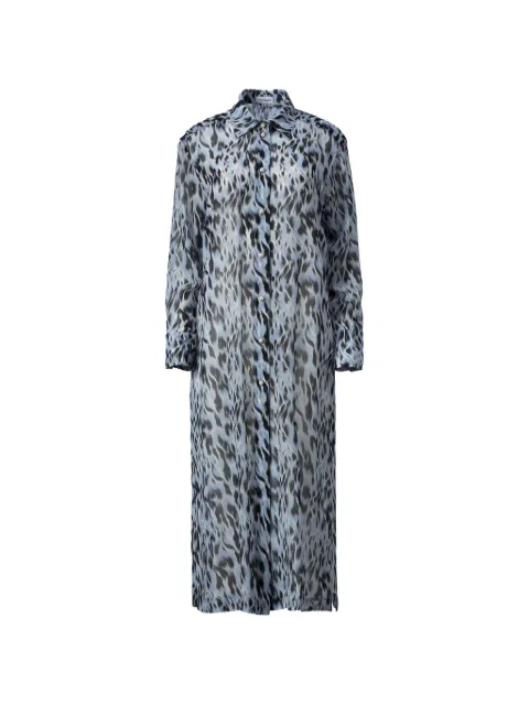 Mia Peculiar polo-collar midi dress