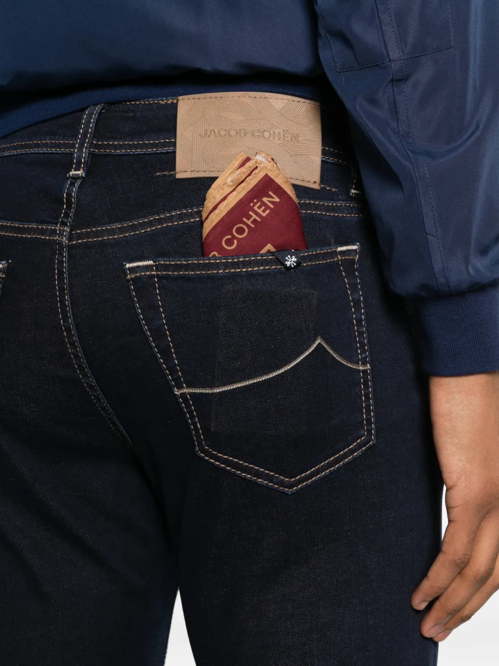 Jacob Cohën Jeans met logo Blauw