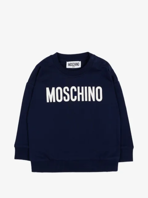 Moschino Kids logo crew-neck sweatshirt