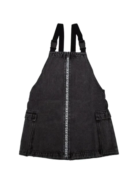 Dkny Kids black denim dungaree