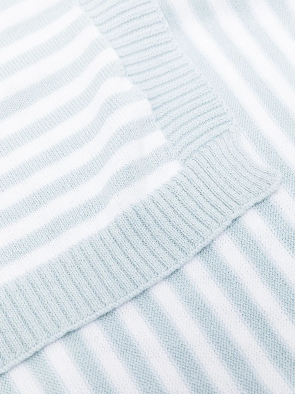  Nanan Striped Cotton Blanket - Blue 