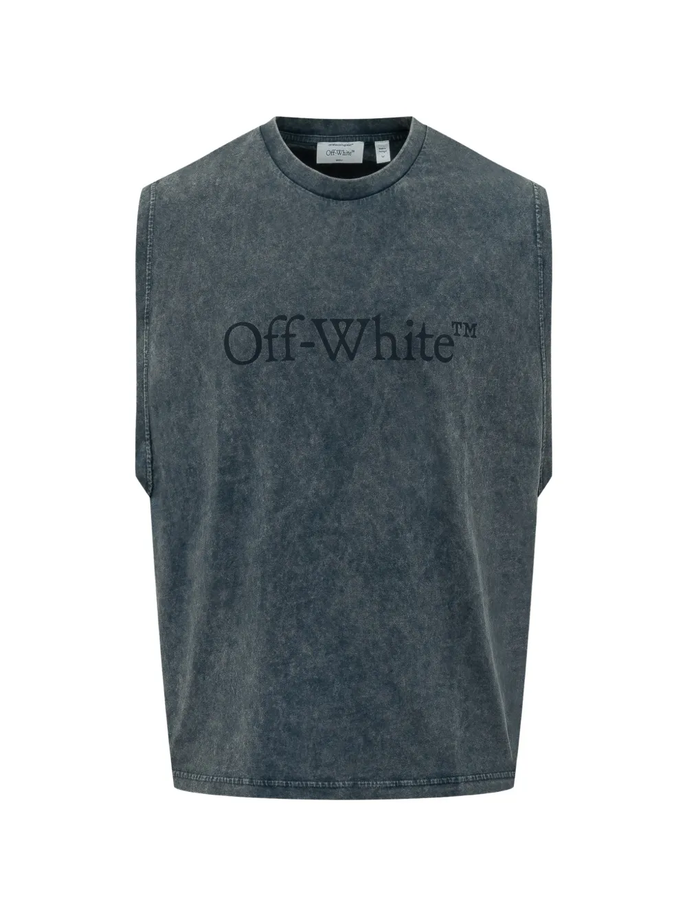 Off-White logo sleeveless T-shirt - Grigio