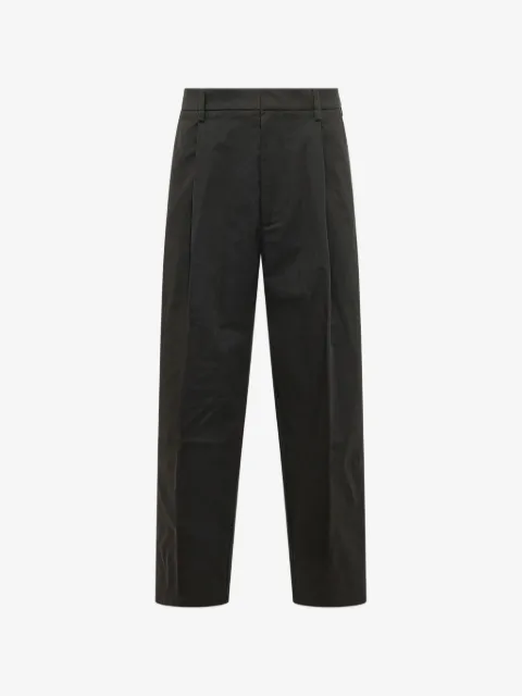 MORDECAI pleated straight-leg trousers