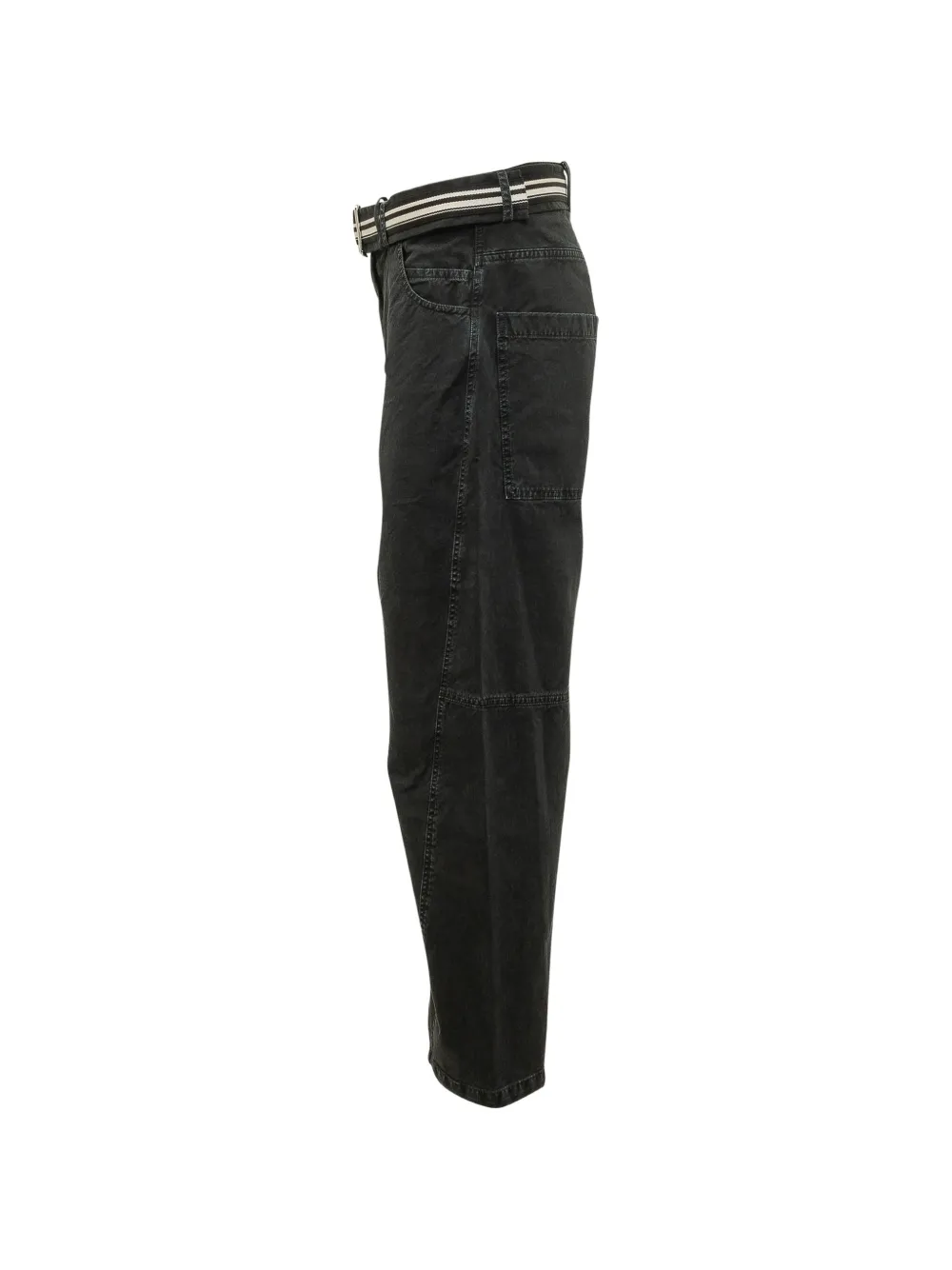  Mordecai Pockets Belt Trousers - Black 