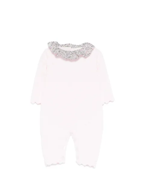 NANAN ruffled floral-collar romper