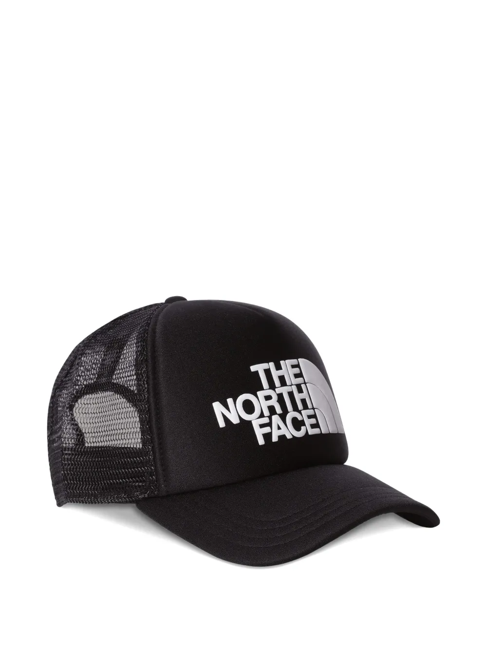 The North Face Kids logo mesh hat - Nero
