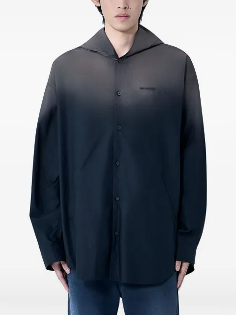 Balenciaga skjorta med huva