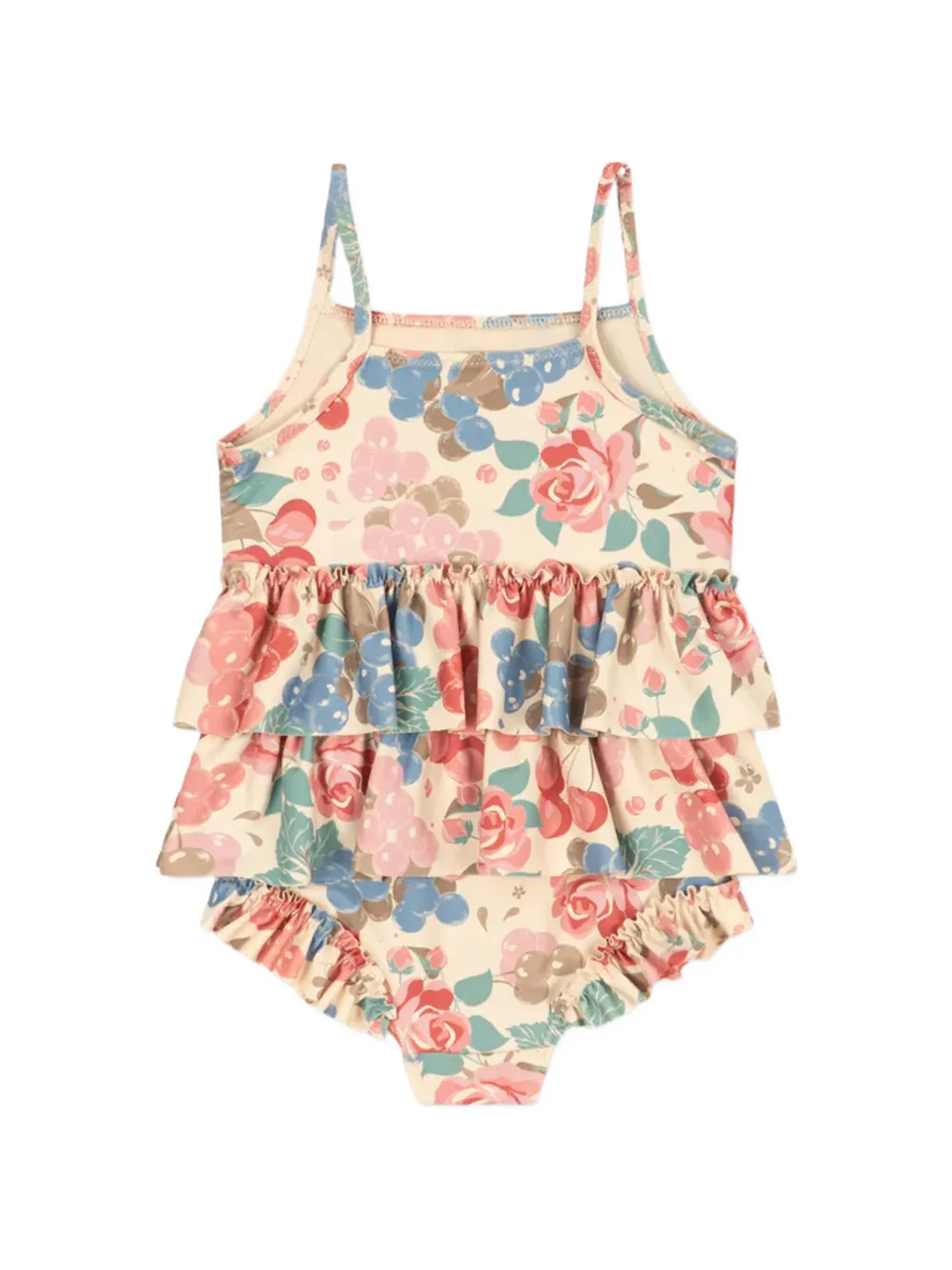 Ruffled-Detail Floral-Print Swimsuit