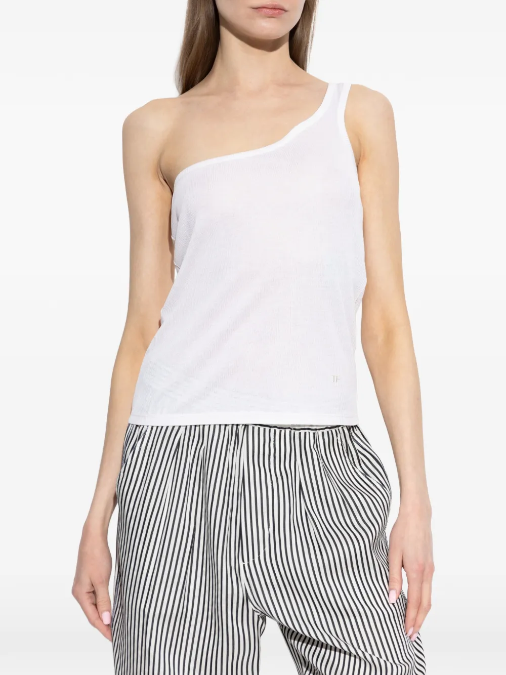  Tom Ford One-shoulder Top - White 