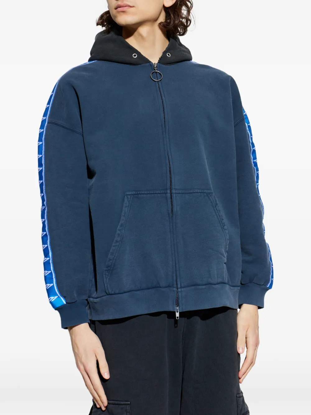 Balenciaga Hoodie met rits Blauw