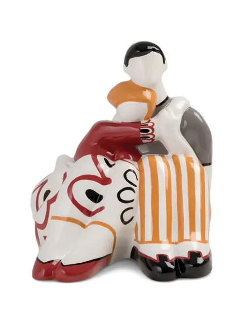 EGAN Close Embraces striped-detail figurine 