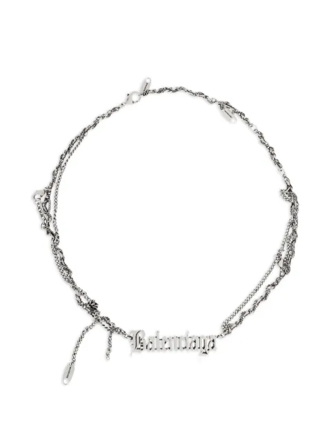 Balenciaga collar Typo Destroyed con logo