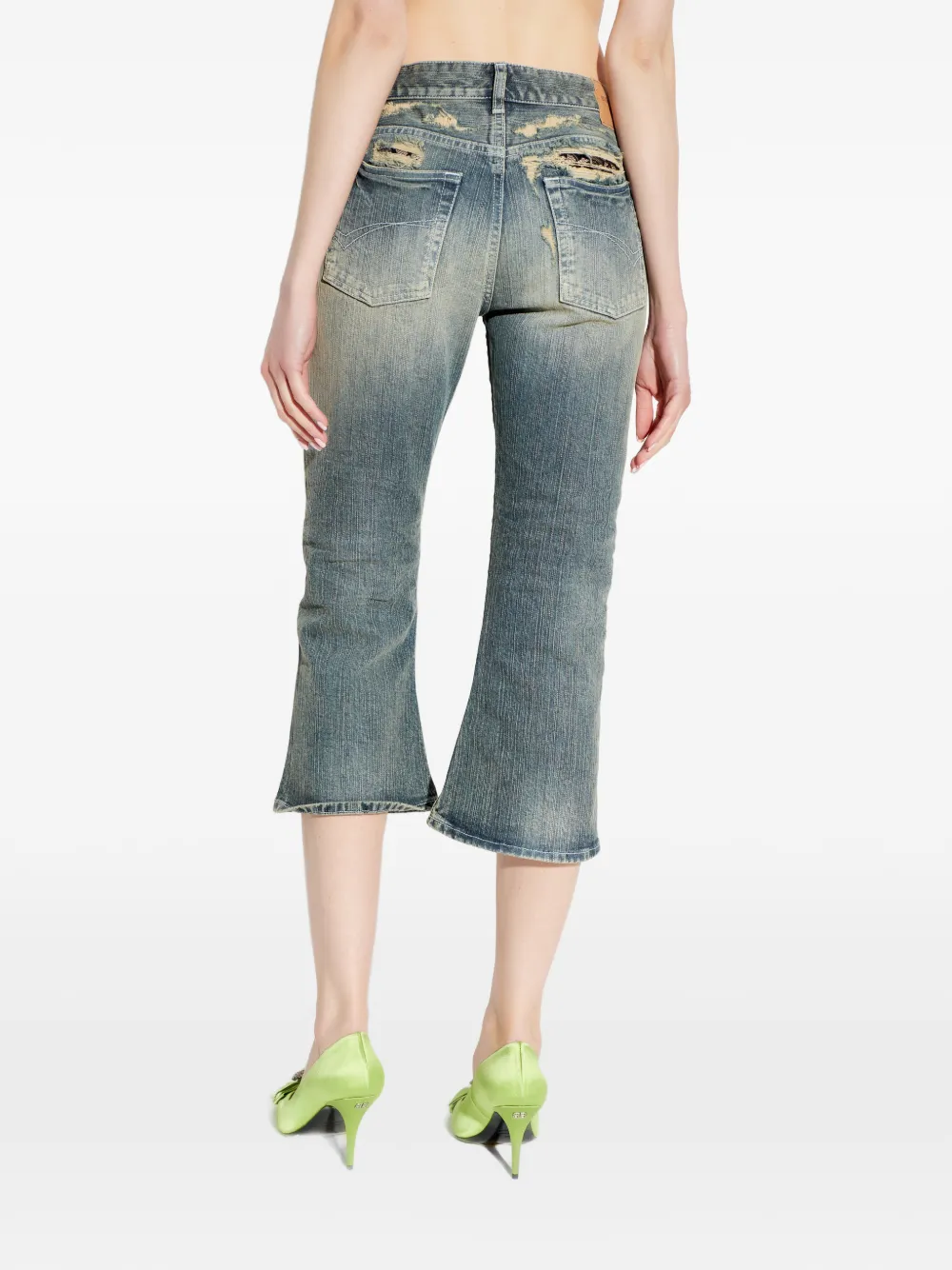 Balenciaga Gerafelde jeans Blauw