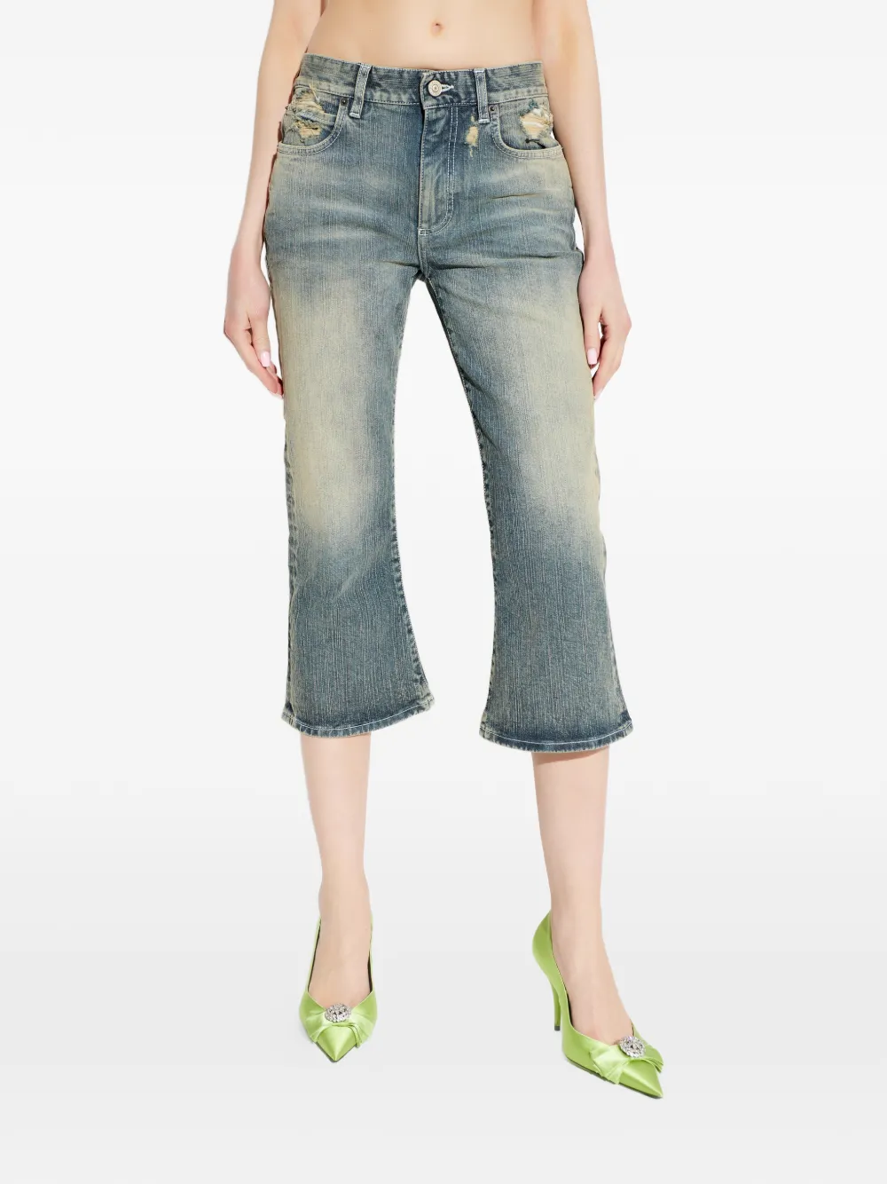  Balenciaga Distressed Jeans - Blue 
