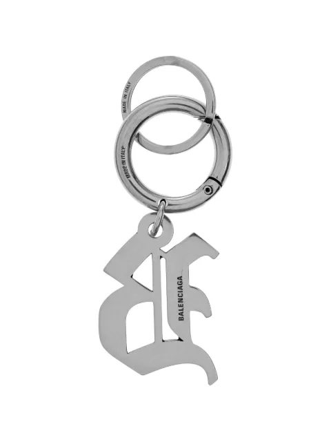 Balenciaga brass keyring