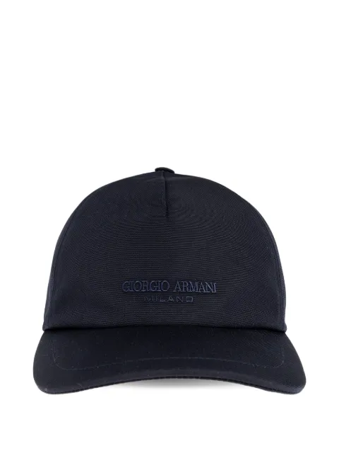 Giorgio Armani logo-plaque cap