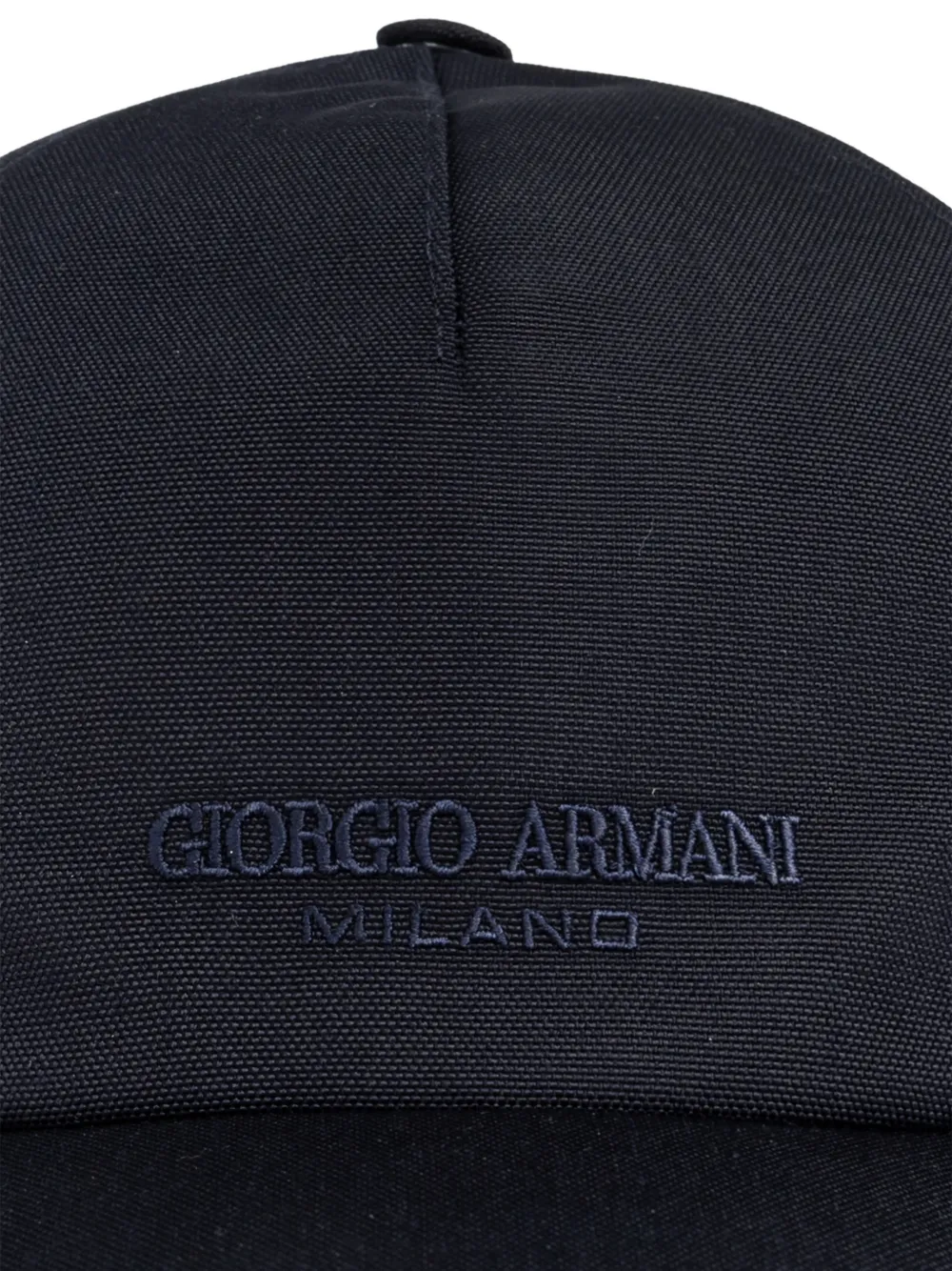  Giorgio Armani Logo-plaque Cap - Blue 