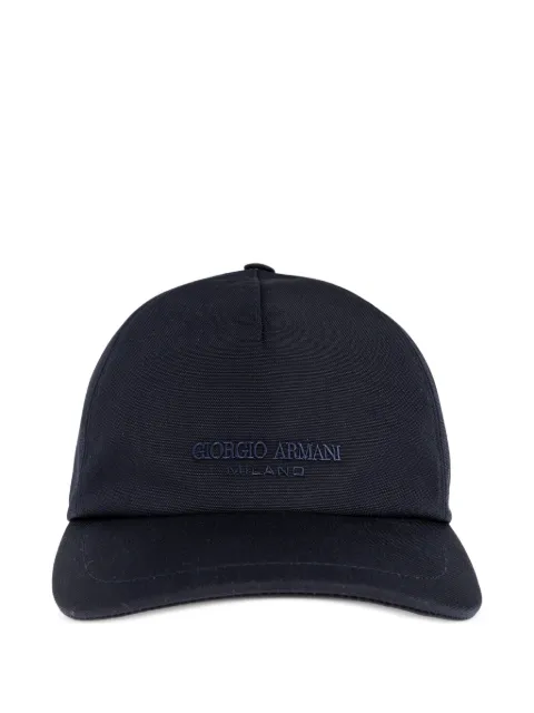 Giorgio Armani logo-plaque cap