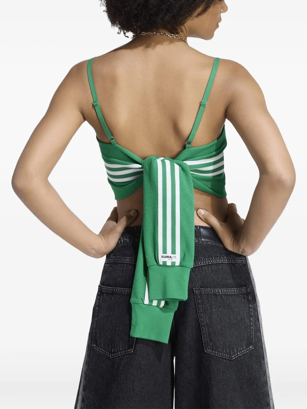 adidas Mexico top met spaghettibandjes Groen