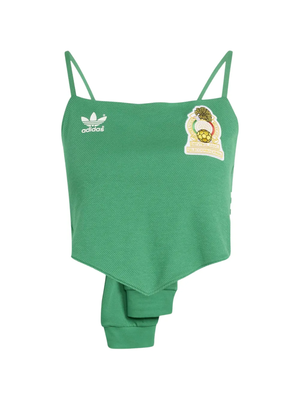 adidas mexico spaghetti-strap patch top - Verde
