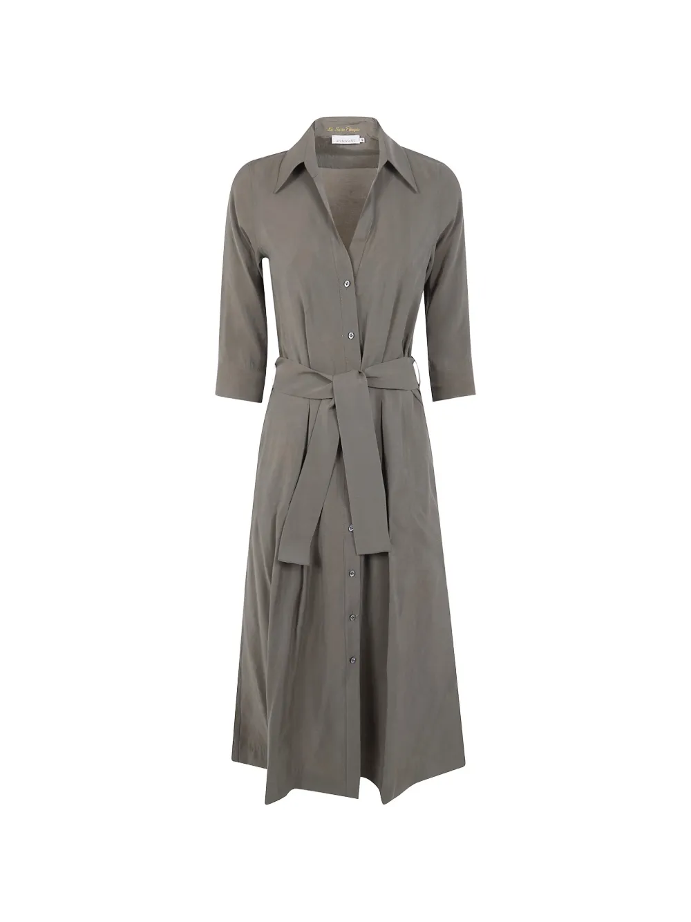 belted shirt dress