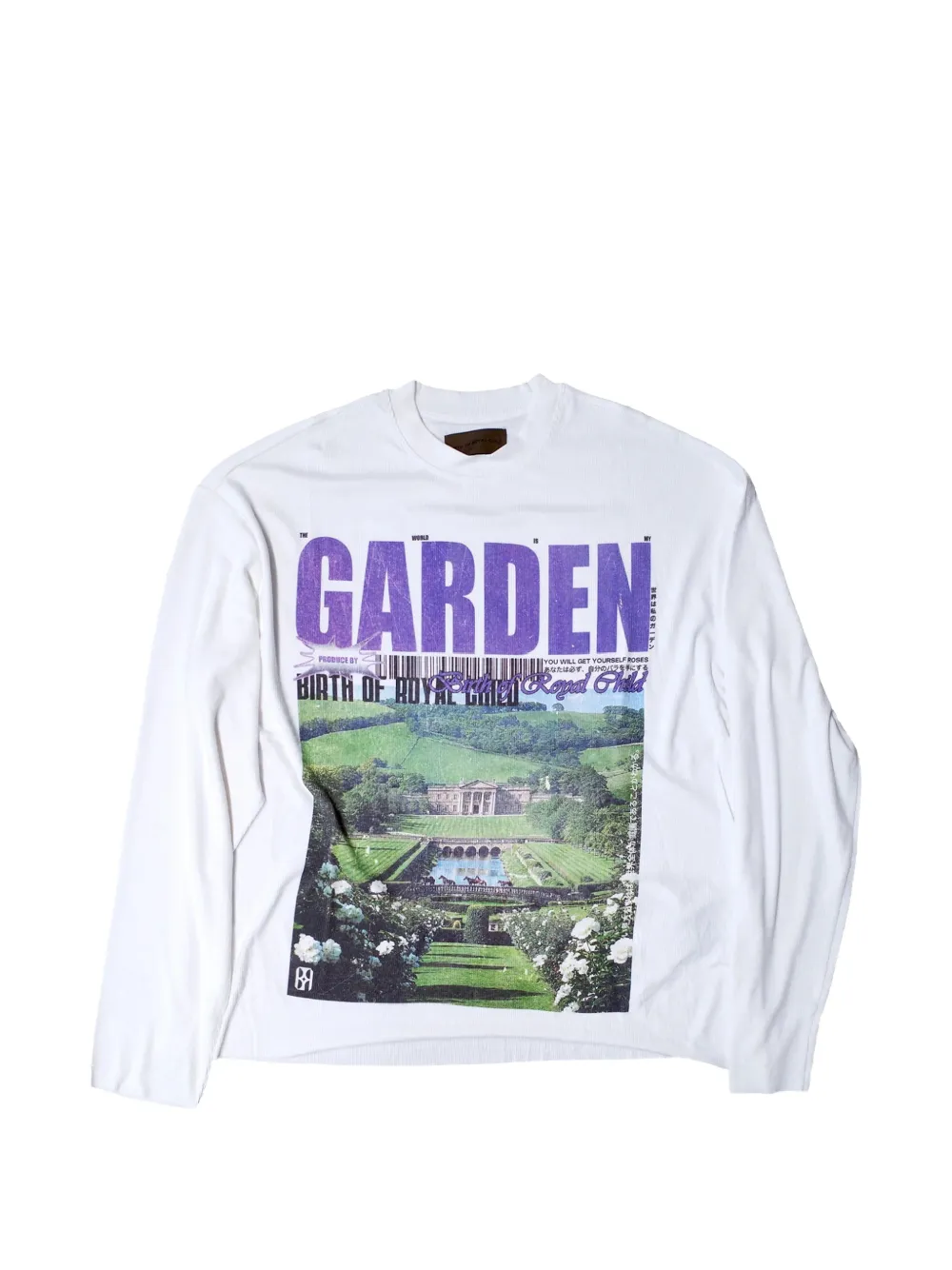 BIRTH OF ROYAL CHILD T-shirt a maniche lunghe - Bianco