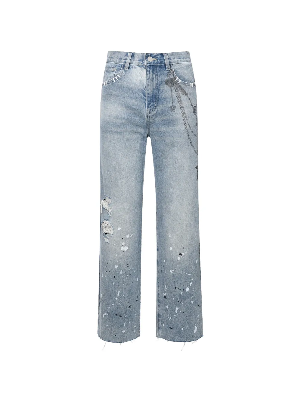 BIRTH OF ROYAL CHILD Jeans con stampa - Blu