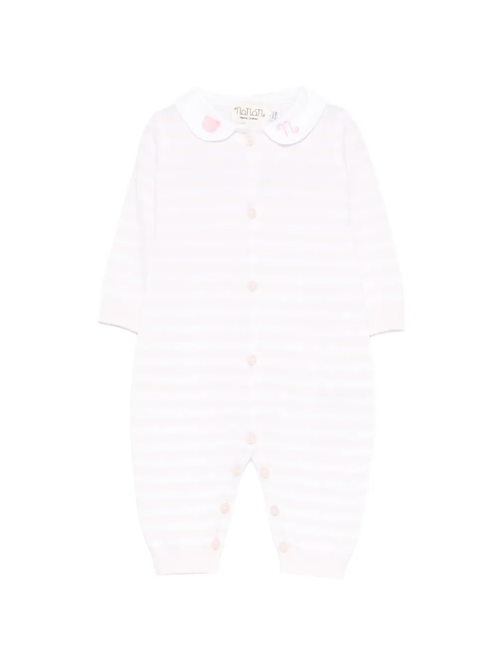 NANAN collared striped dress - Bianco