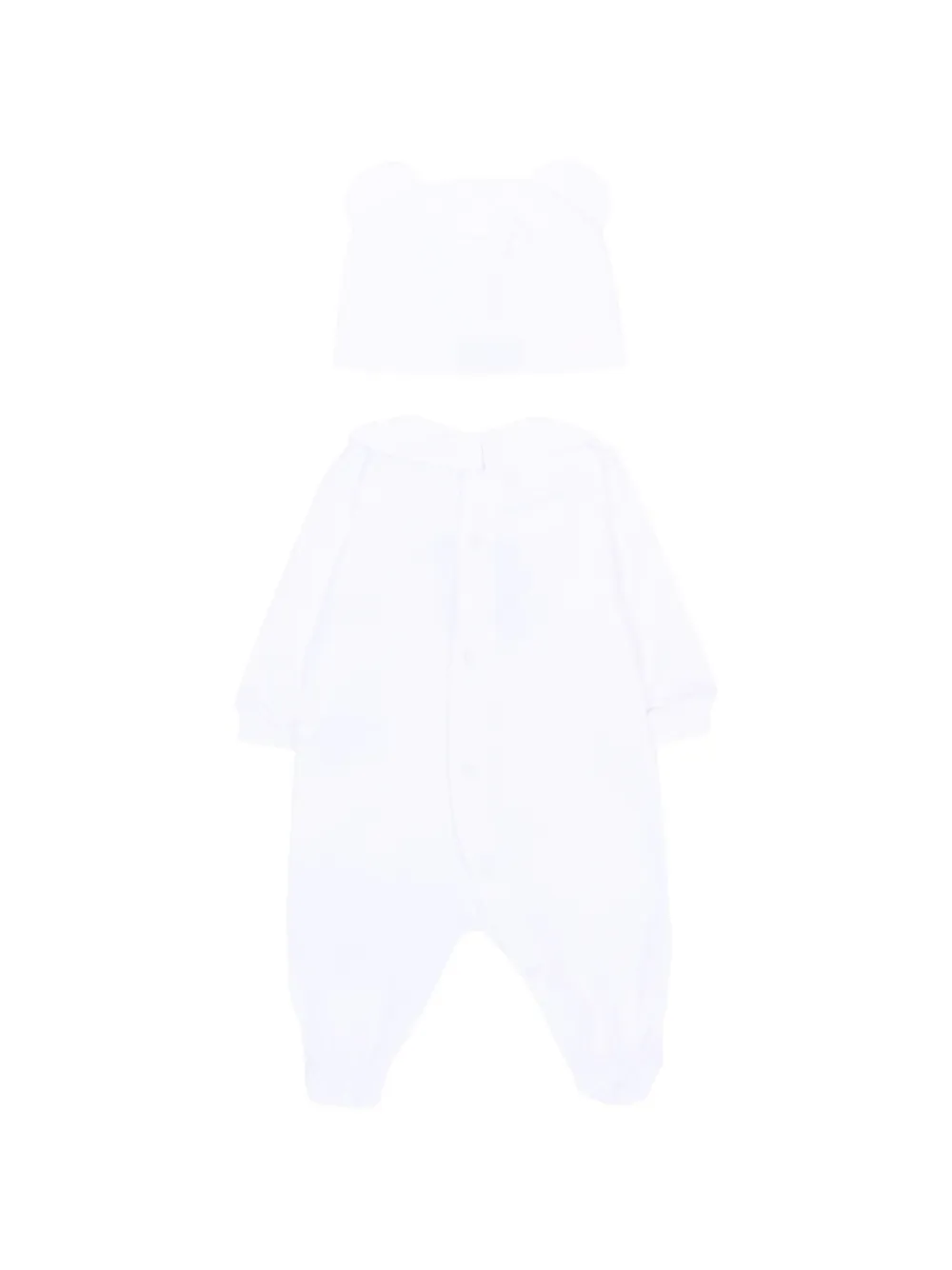 Moschino Kids Romper met print Wit